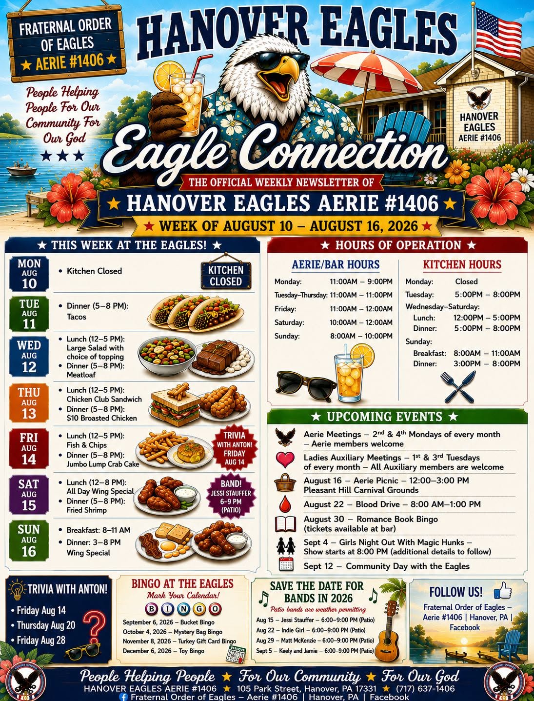eagles events week of 081526