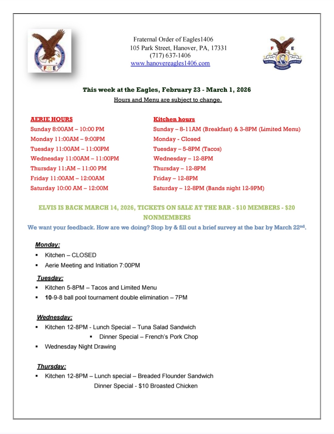 eagles newsletter 022426